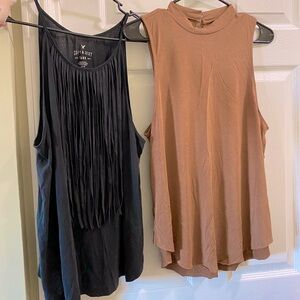 TWO American Eagle tank tops size Large